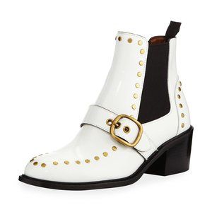 Coach Nora Chelsea Bootie with Studs White Size 5